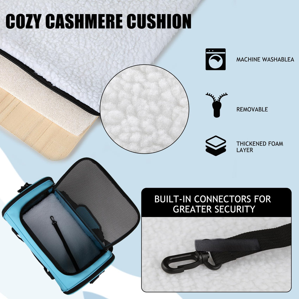 Yipincover carrier top-entry and side-entry design ensure secure access for pets
