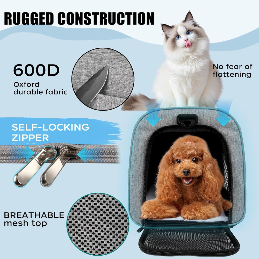 Yipincover cat carrier airline-approved design supports compliant travel under-seat