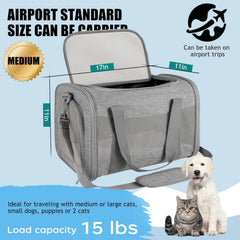 Yipincover cat carrier top-load design simplifies placing pets inside