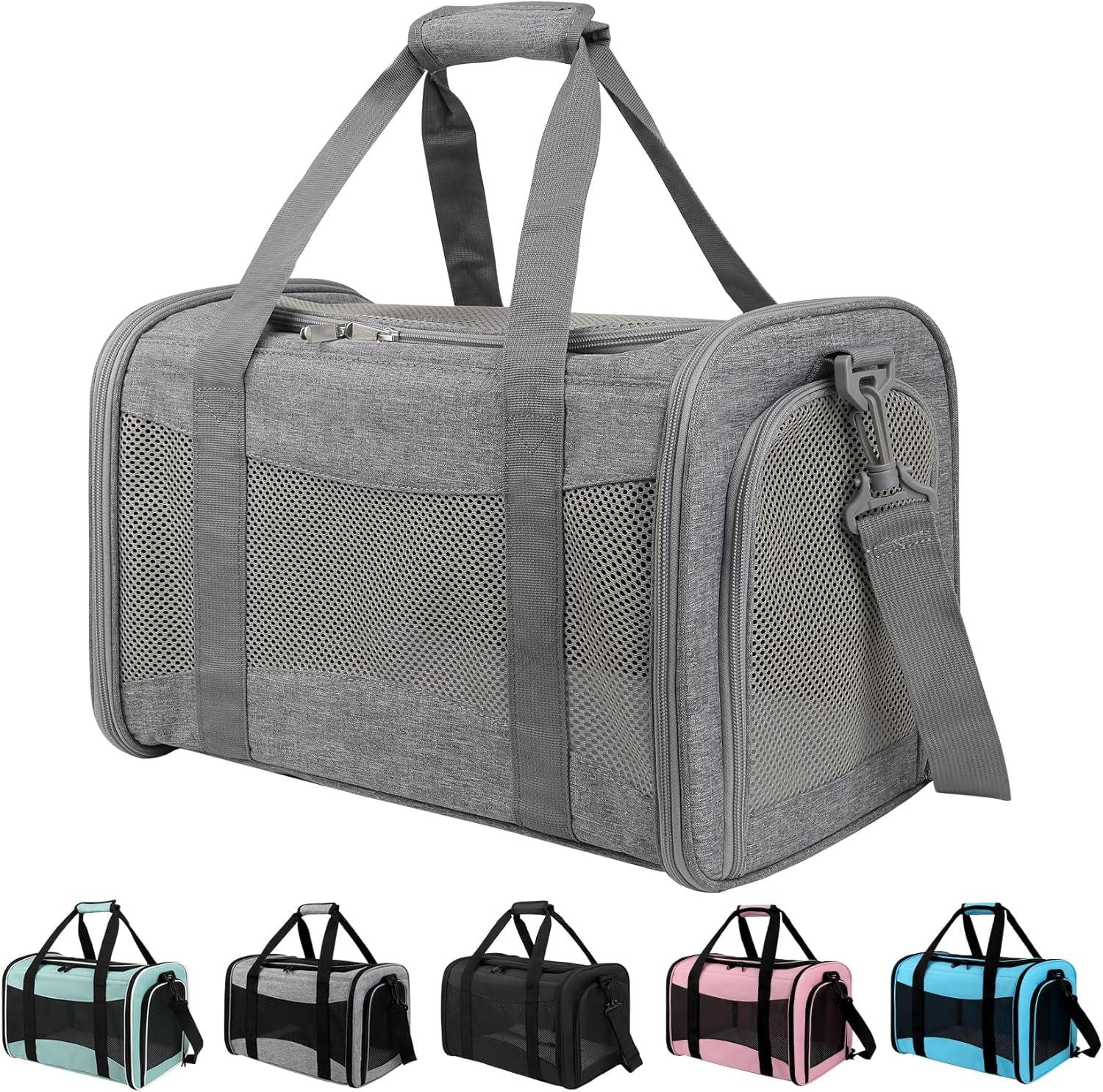Yipincover cat carrier ventilated-windows enhance airflow for comfortable travel