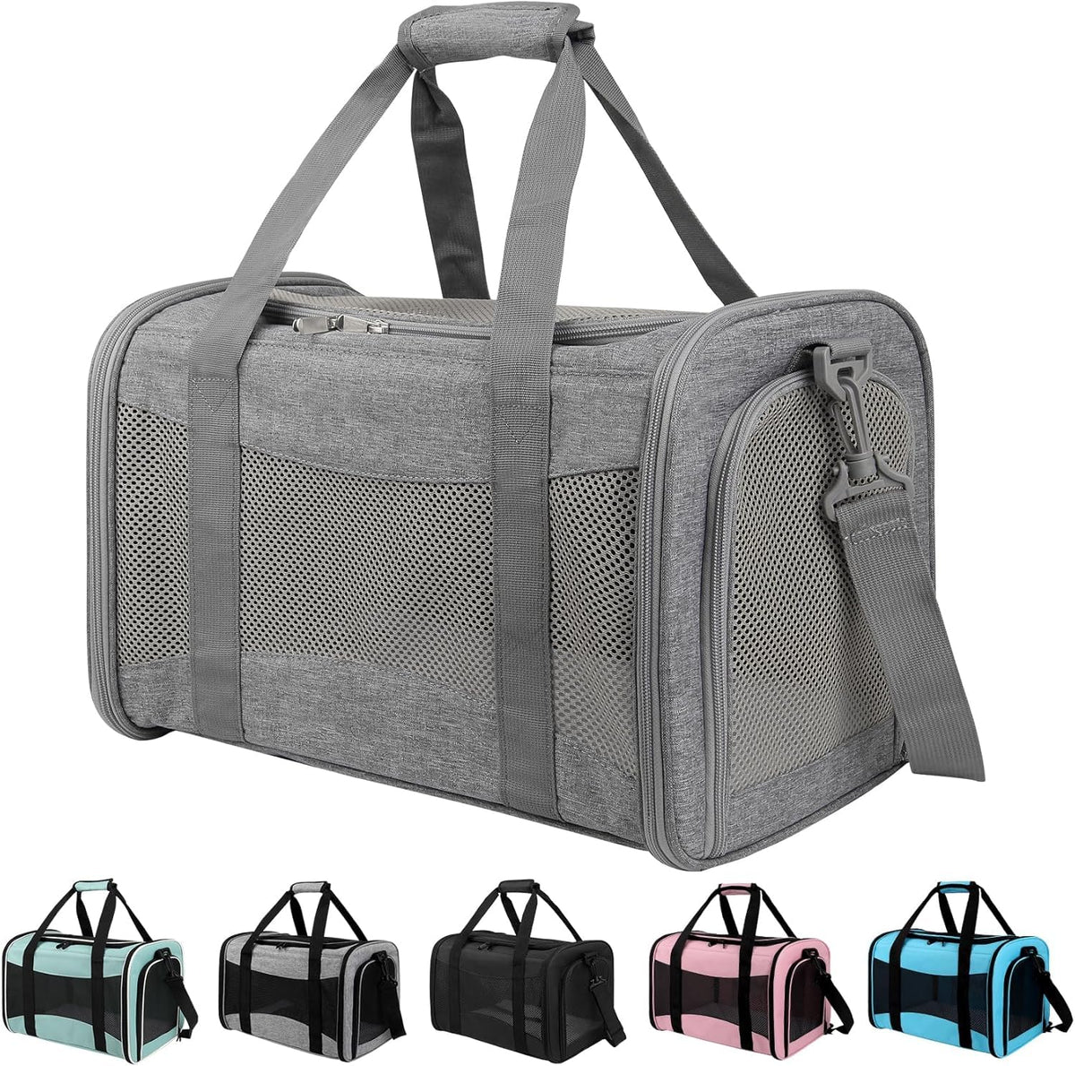 Yipincover cat carrier ventilated-windows enhance airflow for comfortable travel