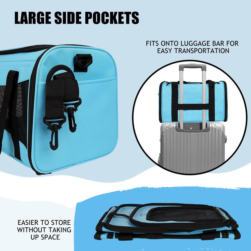Yipincover removable soft base with fleece bed for comfort during travel