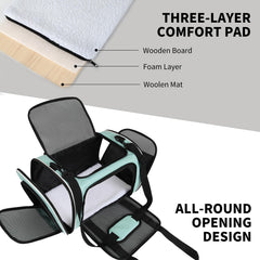 Yipincover soft-sided carrier ventilated mesh side promotes airflow during trips