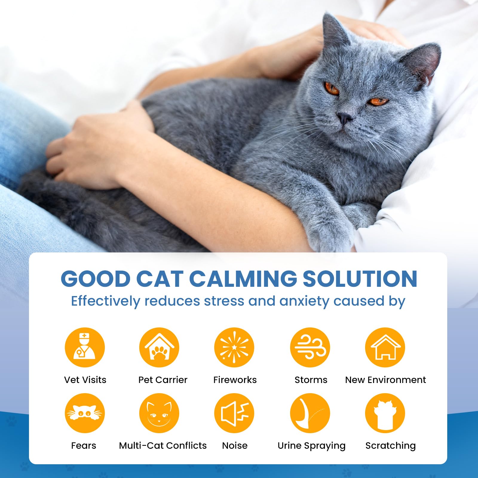 Yirr cat calming diffuser showing 90-degree rotate for flexible placement.