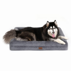 Yiruka Extra Large dog bed front view showing spacious surface for large breeds' comfort.