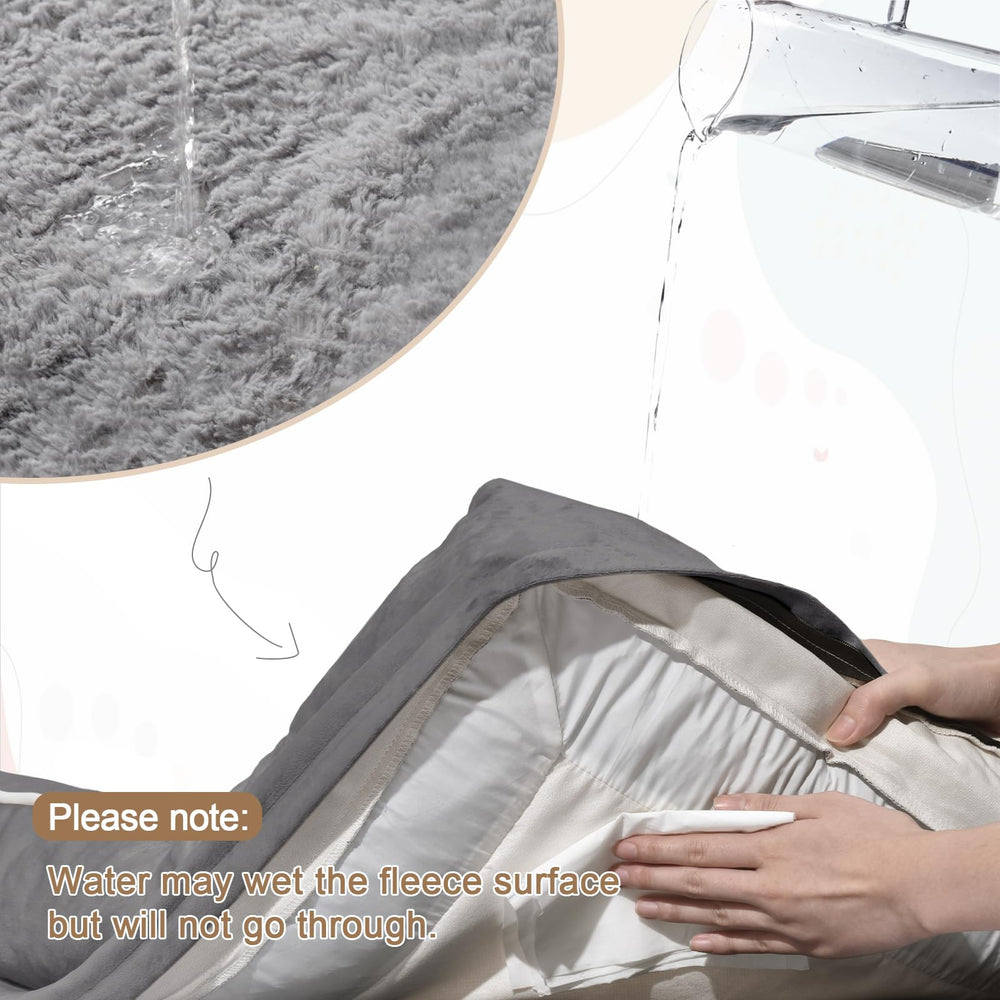 Yiruka waterproof cover with inner liner protects foam from spills