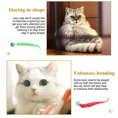 YISHANGFA magic worm bouncy ball with tail designed for batting and chasing