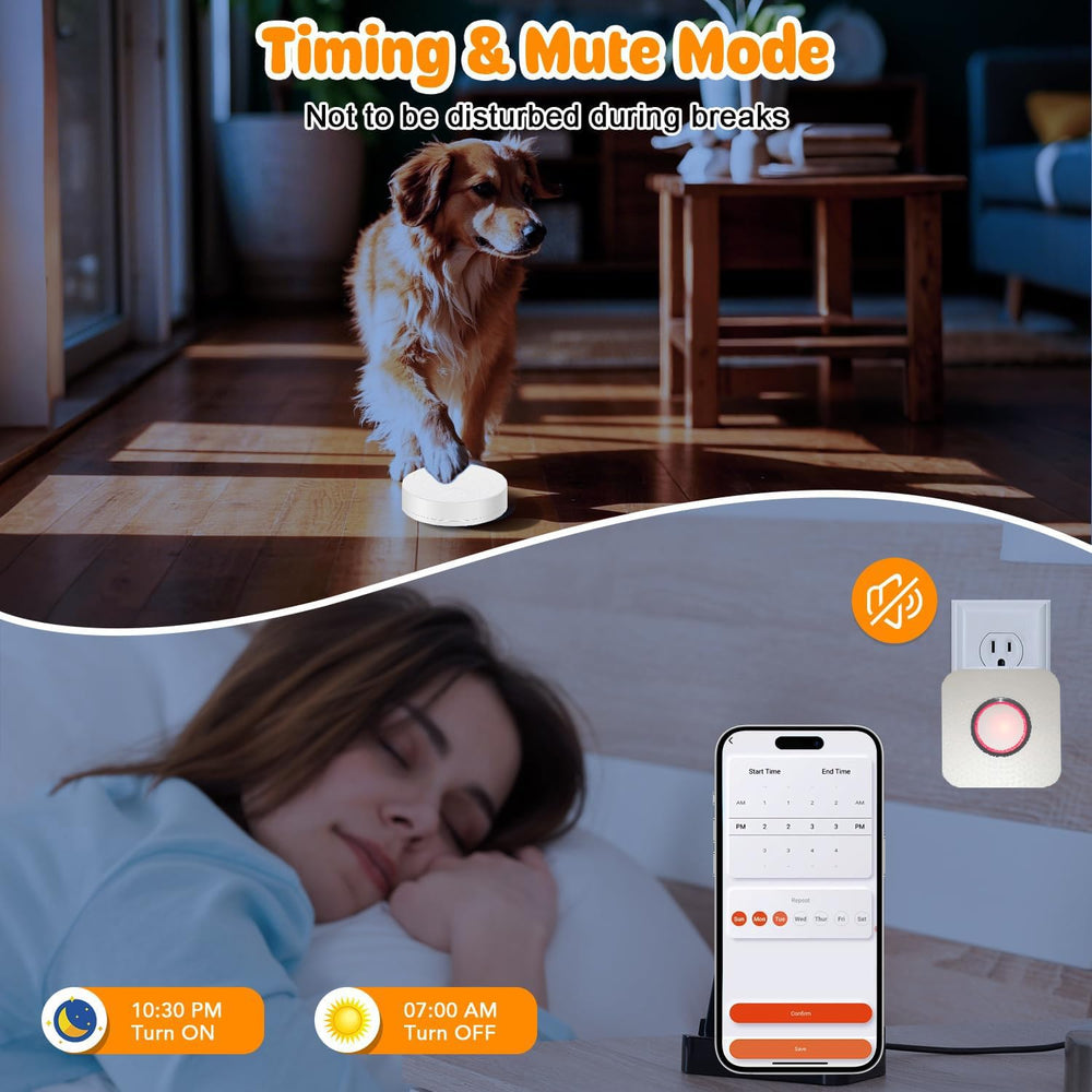YisTech WiFi Dog Door Bell app notifications received on your phone.
