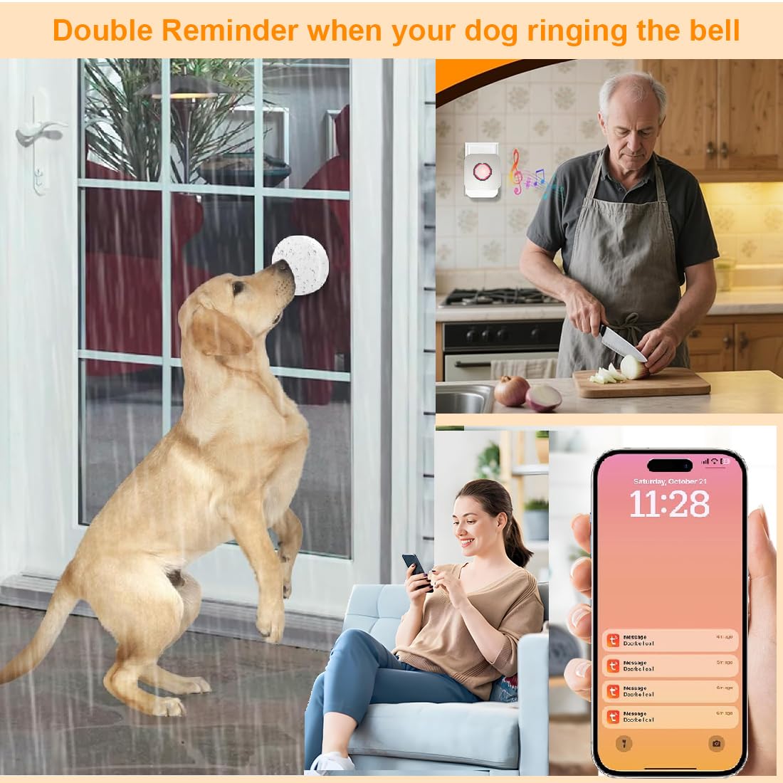 YisTech WiFi Dog Door Bell hub for centralized alerts and control.