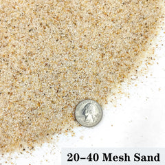YISZM Aquarium Sand beige texture closeup highlights smooth grains for easy maintenance.