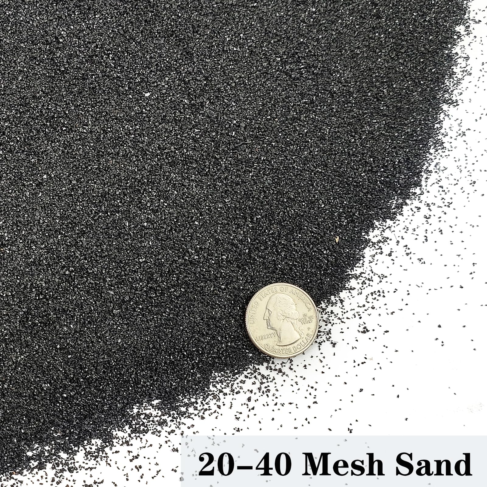 YISZM Aquarium Sand black packaging highlights ready-to-use substrate for tanks.