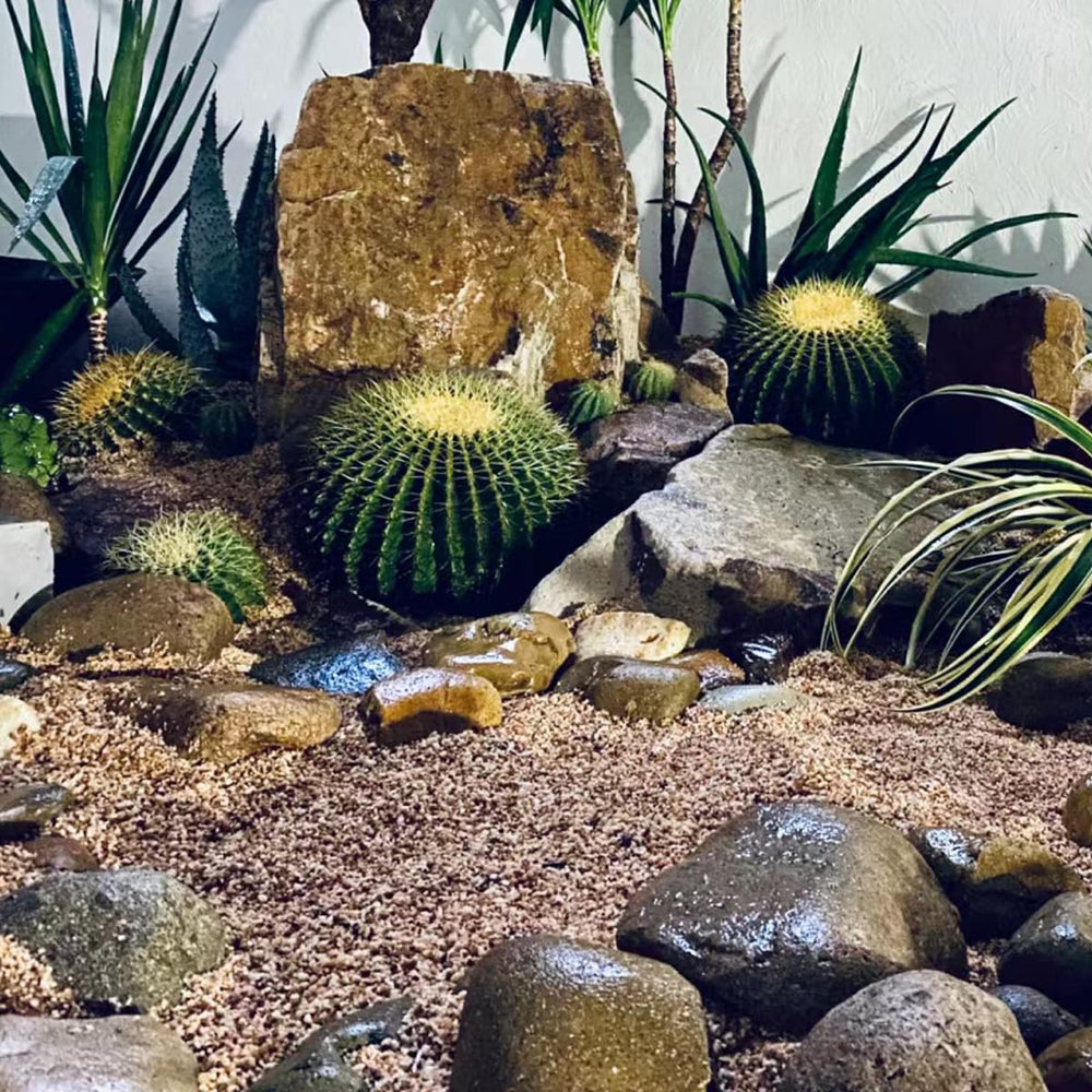 Grava YISZM para acuario y tanque de peces, color natural