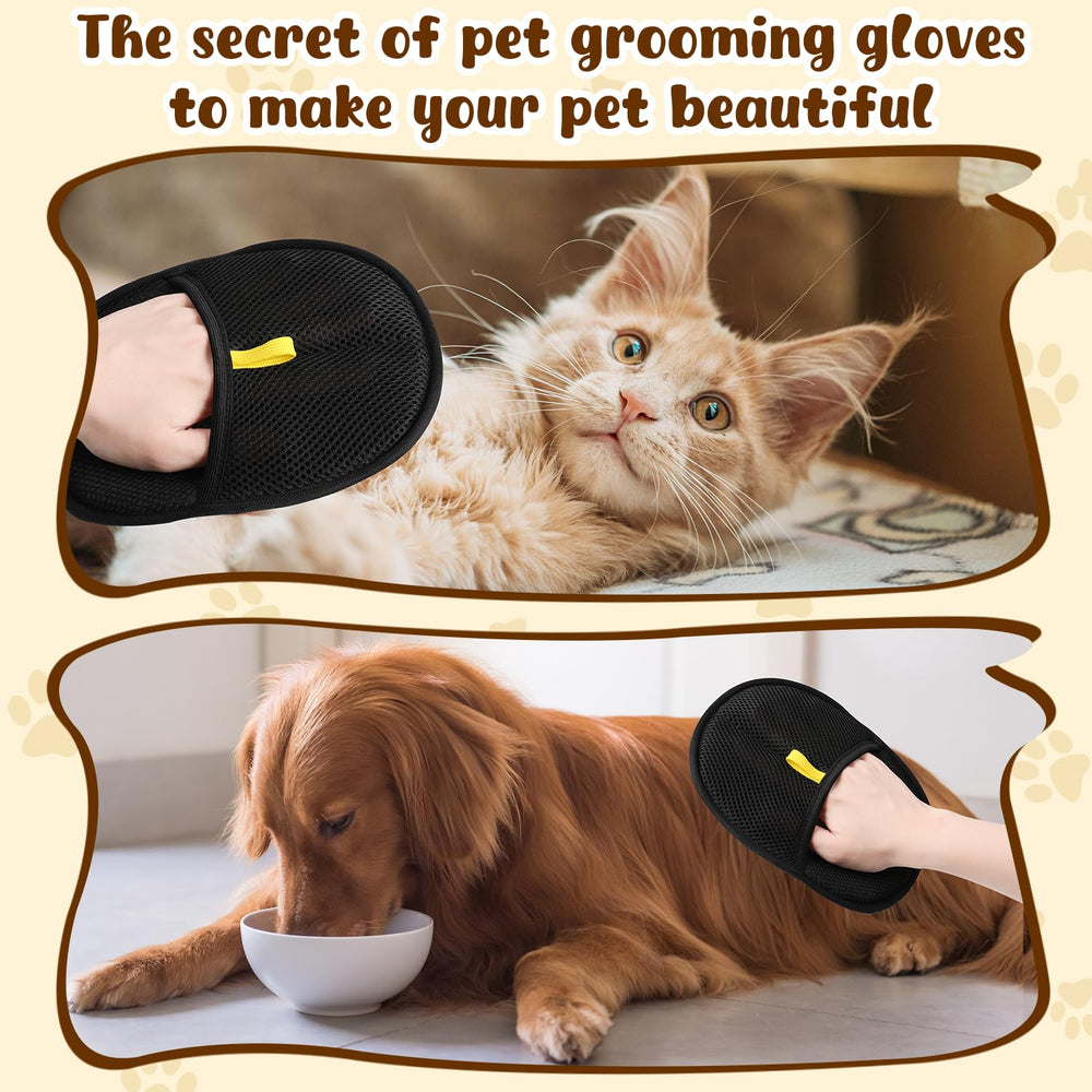 YIVANNUO reusable pet grooming glove for brushing and cleaning tasks