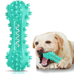 Yivgeoi dog teeth-cleaning-toy blue bone boosts dental play and durable chewing for dogs.