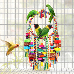 YIXUND cardboard bagels offer nibbling surfaces and mental stimulation