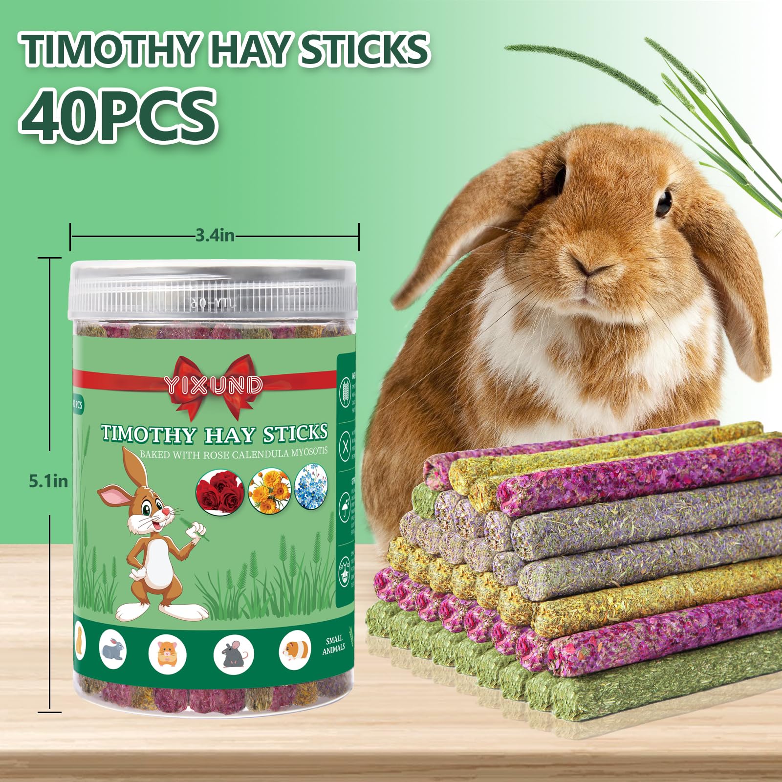 YIXUND chew sticks close-up texture highlights sturdy fibers for slow chewing