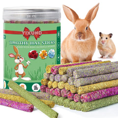 YIXUND lavender chew sticks pack provides flavorful enrichment and dental wear for rabbits and small pets