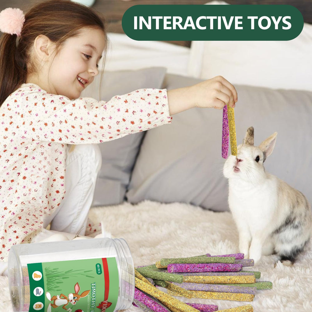 YIXUND multi-pet use image demonstrates shared enrichment across rabbits, guinea pigs, and hamsters
