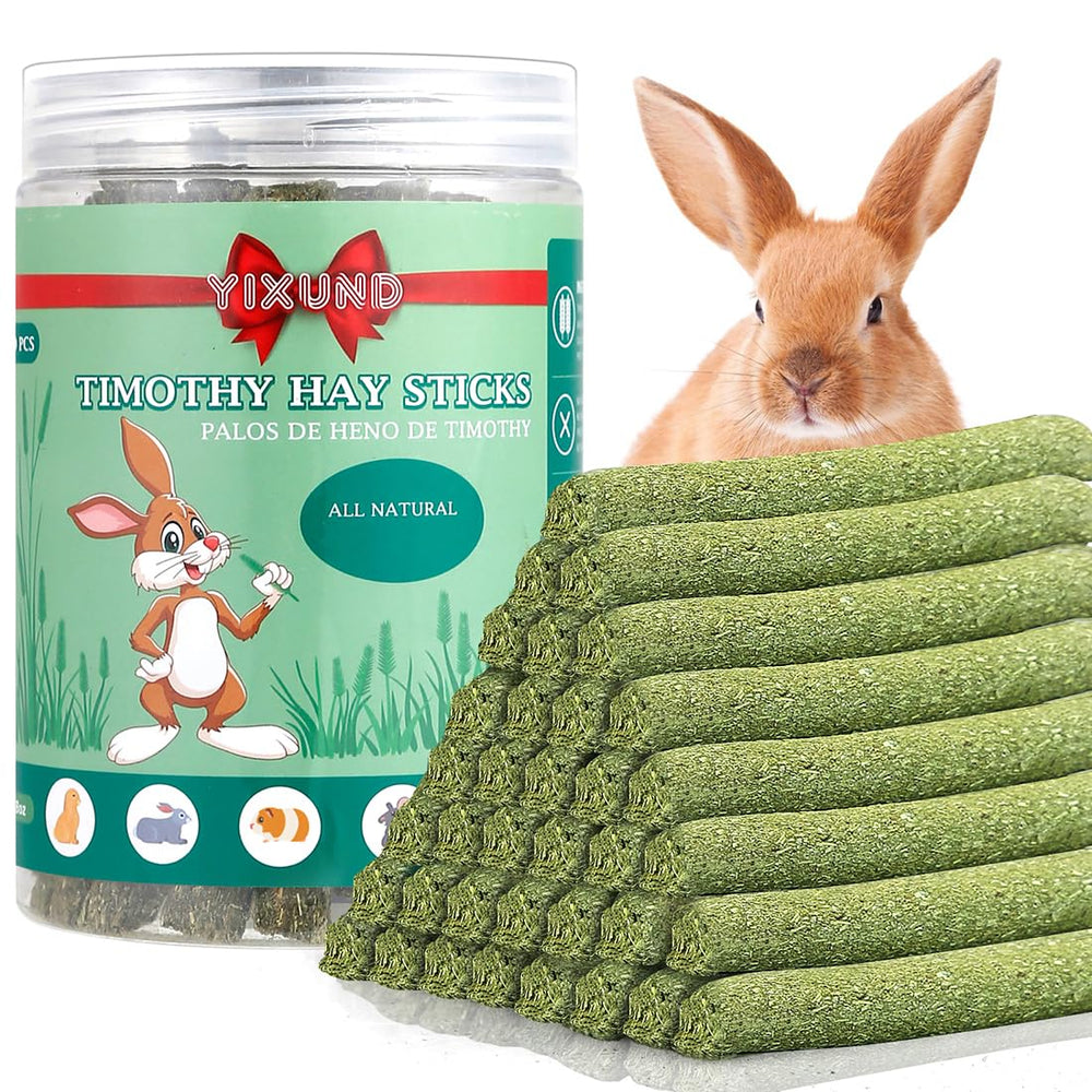 YIXUND Timothy Hay Sticks packaging – preserves freshness for convenient storage.
