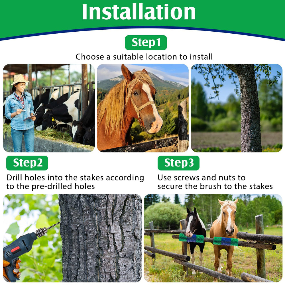 Yiyiring mounted scratching brush attachment demonstrates secure setup for quick massaging sessions