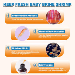 yizeril Instant Baby Brine Shrimp aquarium setup shows versatile fry food.