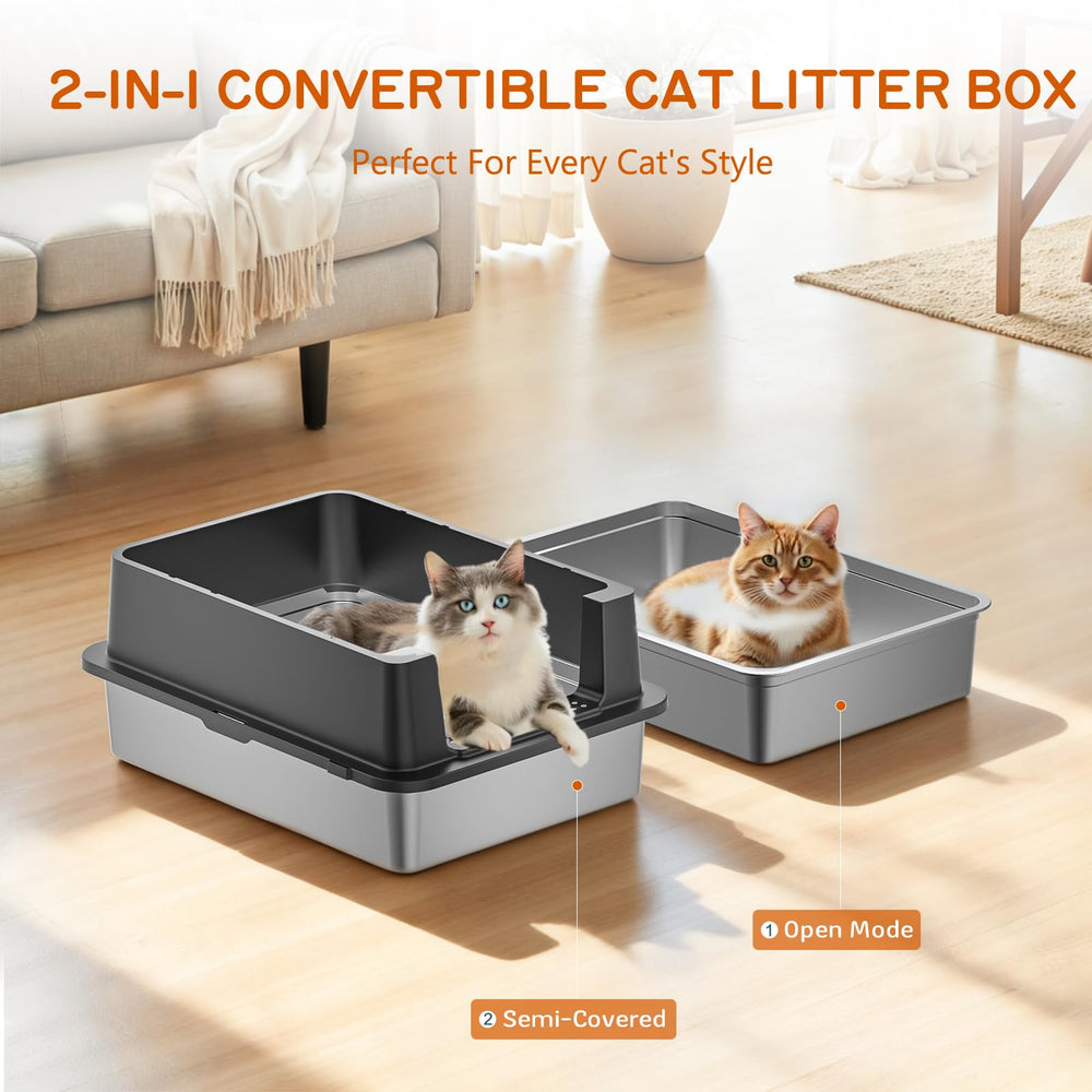 YIZFERN non-slip base keeps the box steady during busy cat sessions