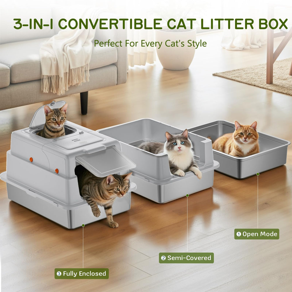 YIZFERN top door lock provides secure, quiet access for cats.