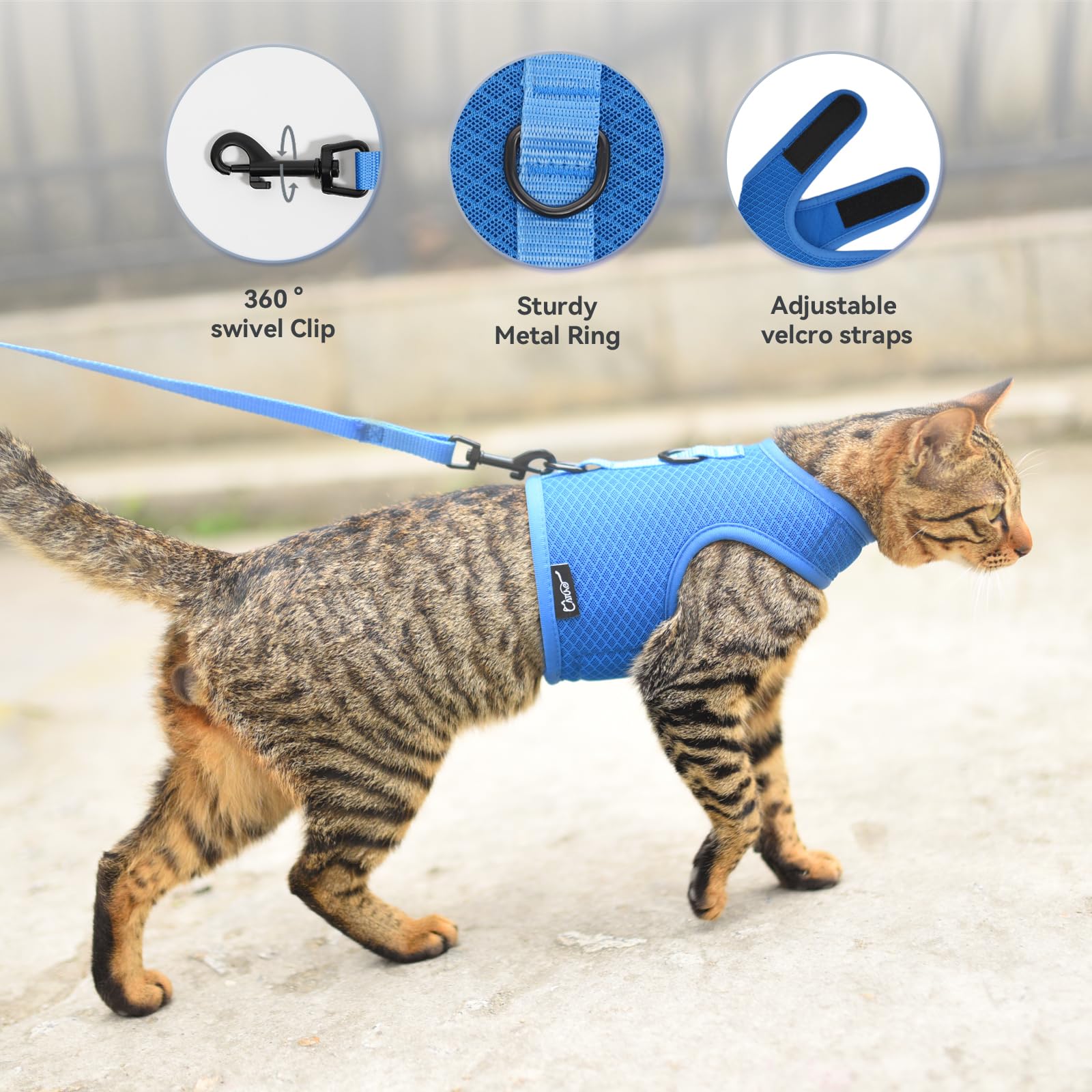 Guía de tallas YIZHI MIAOW para ajuste perfecto en gatos.