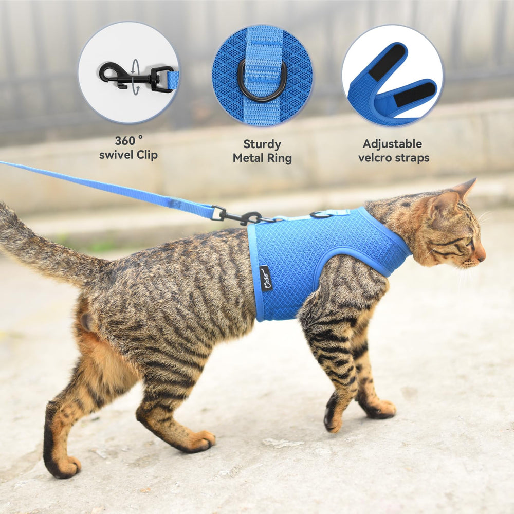 Guía de tallas YIZHI MIAOW para ajuste perfecto en gatos.