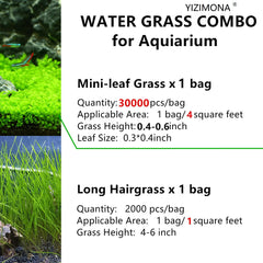 YIZIMONA long hair grass bundle shown for a vivid living carpet in tanks