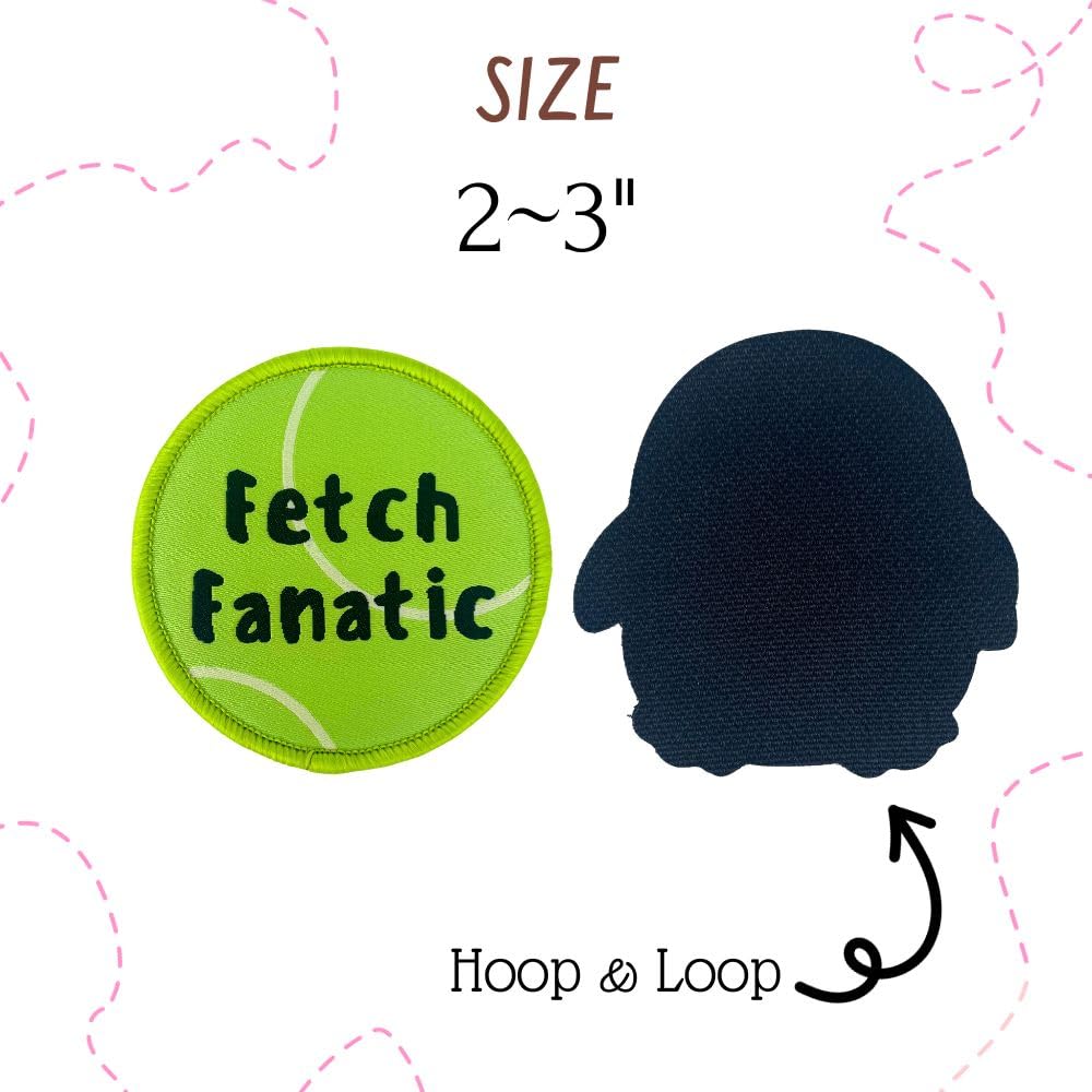 YJ PREMIUMS dog patches hook-and-loop backing for easy swapping.