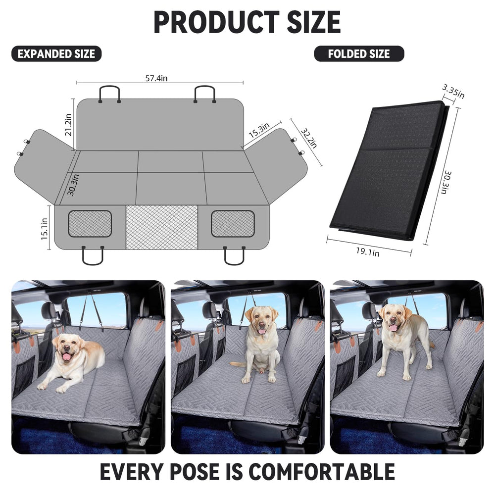 YJGF easy-install dog seat cover simplifies setup on cars.