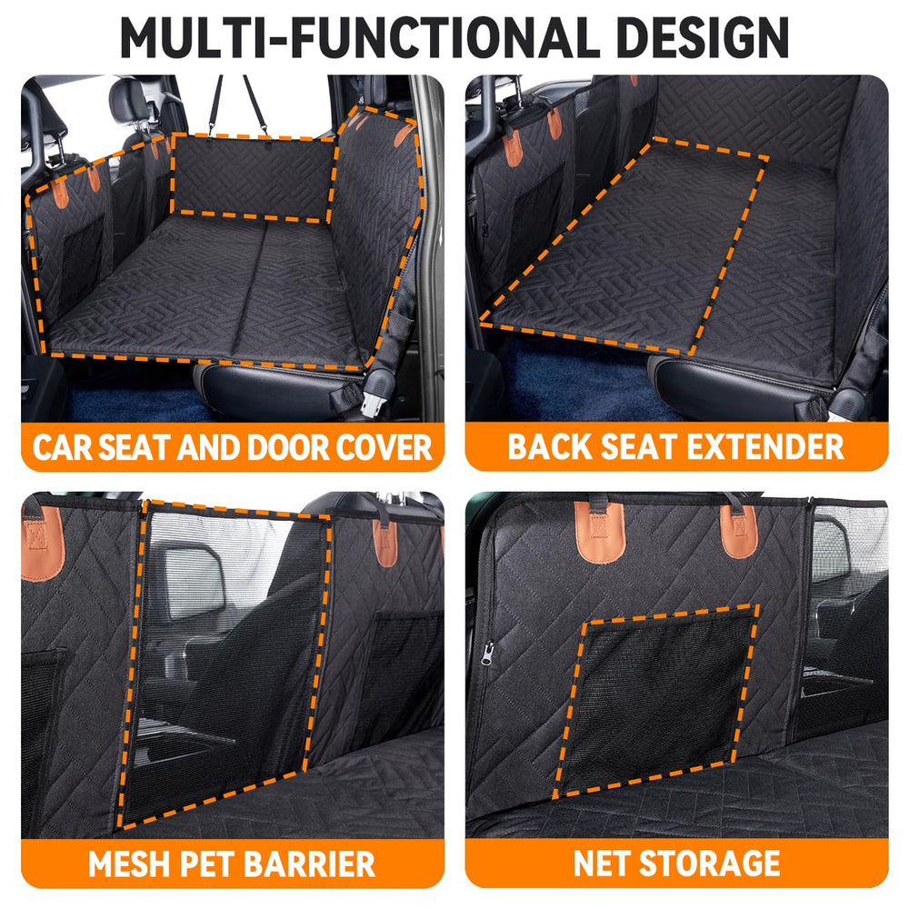 YJGF hard bottom seat extender provides firm support for dogs.