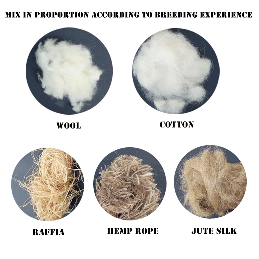 YJJKJ nesting pads in nest scene show cozy dry nesting options for small birds.