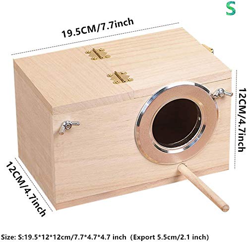 YJJKJ Nest Box with perch offers cozy resting spot for birds