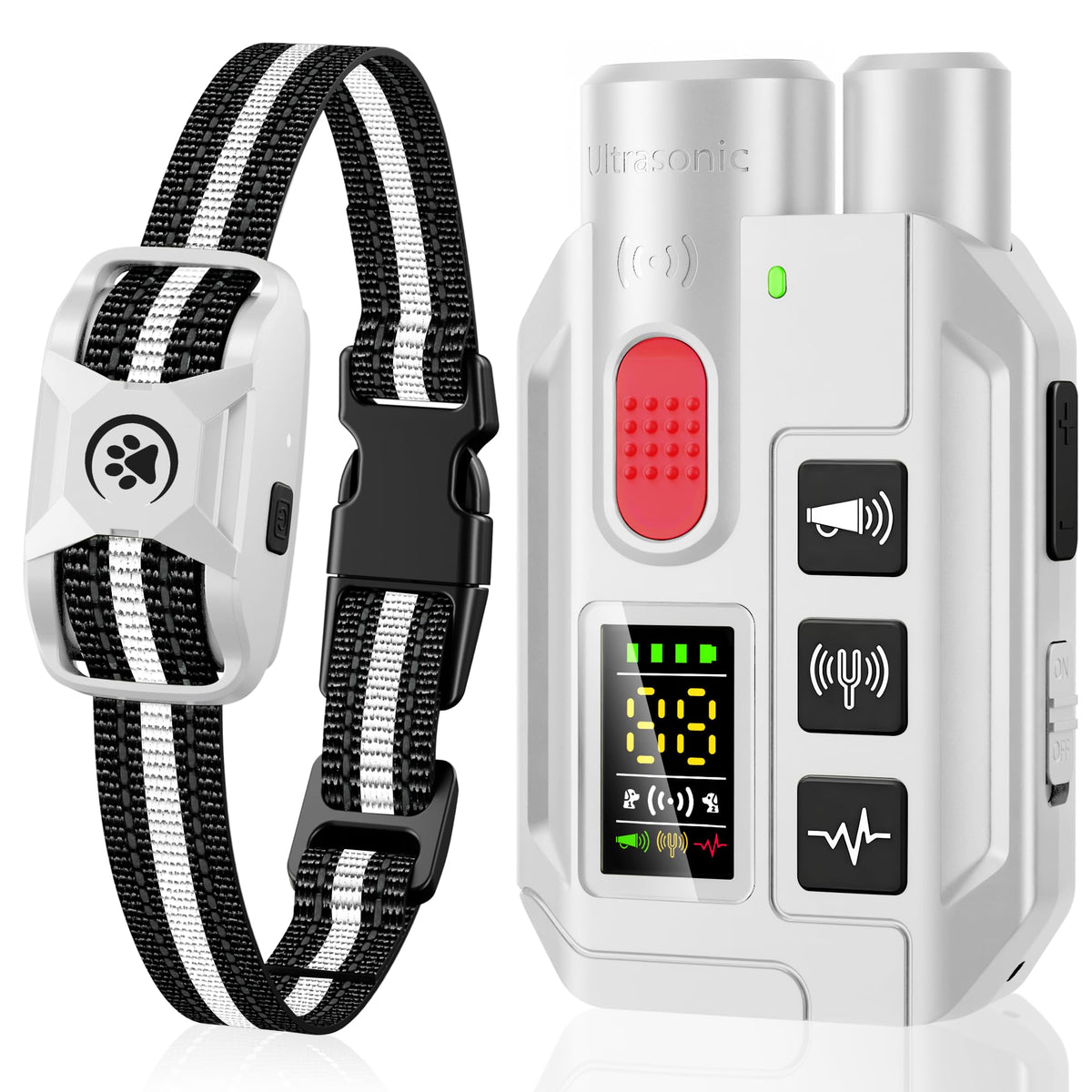 YJWFHPU dog shock collar with remote demonstrates complete training system for obedience.