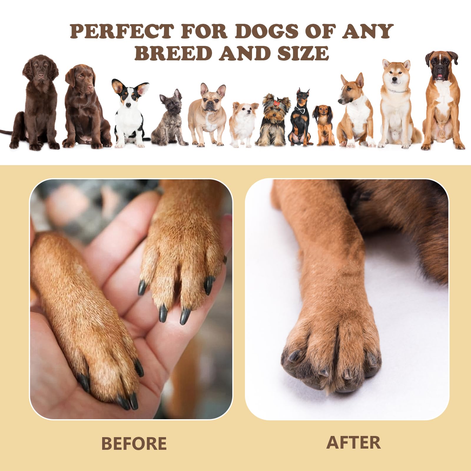 Ykall dog nail sandpaper replacements provide durable grits for quicker nail smoothing.