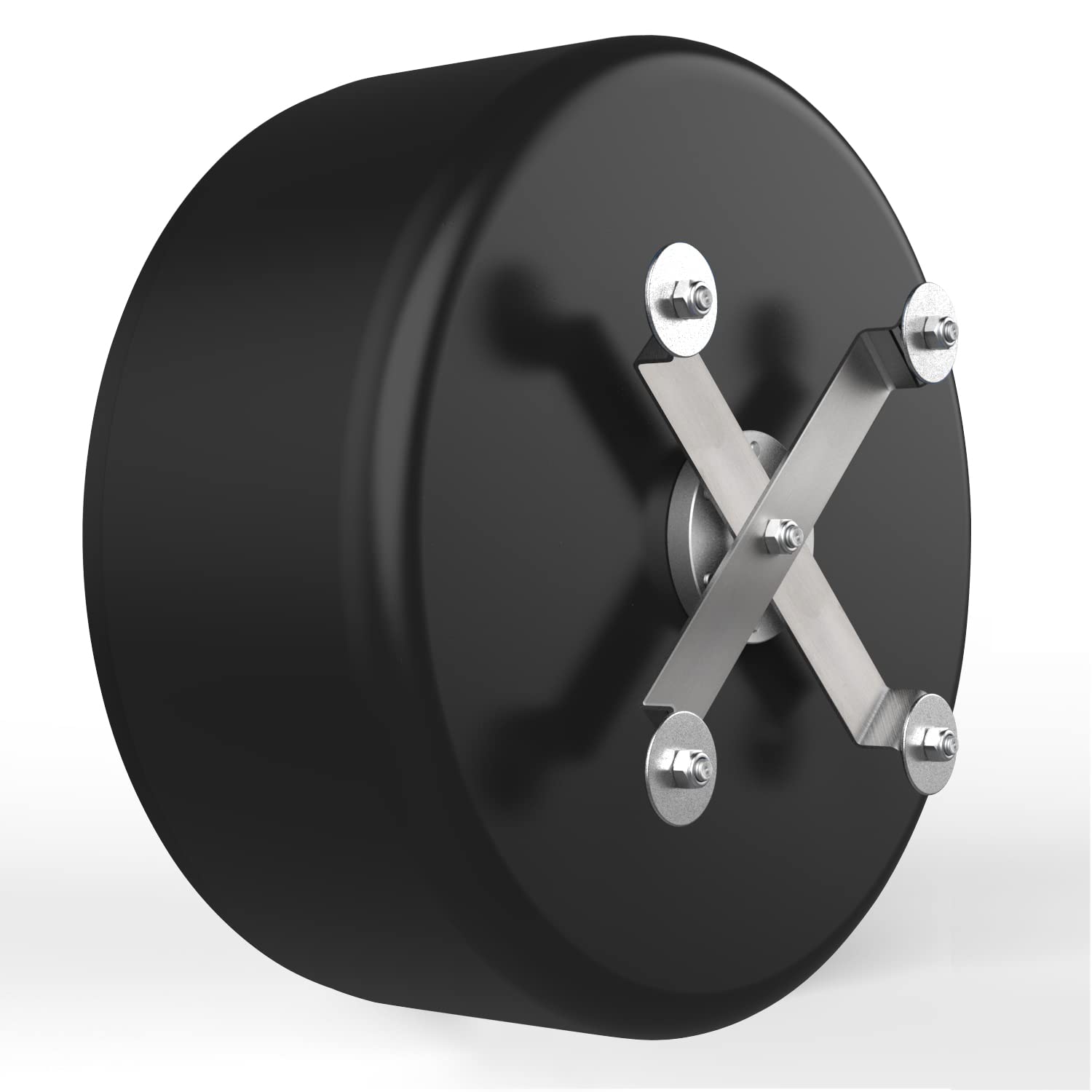 YKD 15-inch silent chinchilla wheel running surface, non-slip coating for secure grip