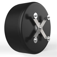 YKD 15-inch silent chinchilla wheel running surface, non-slip coating for secure grip