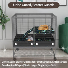 YKD urine guard close-up; durable aluminum alloy construction