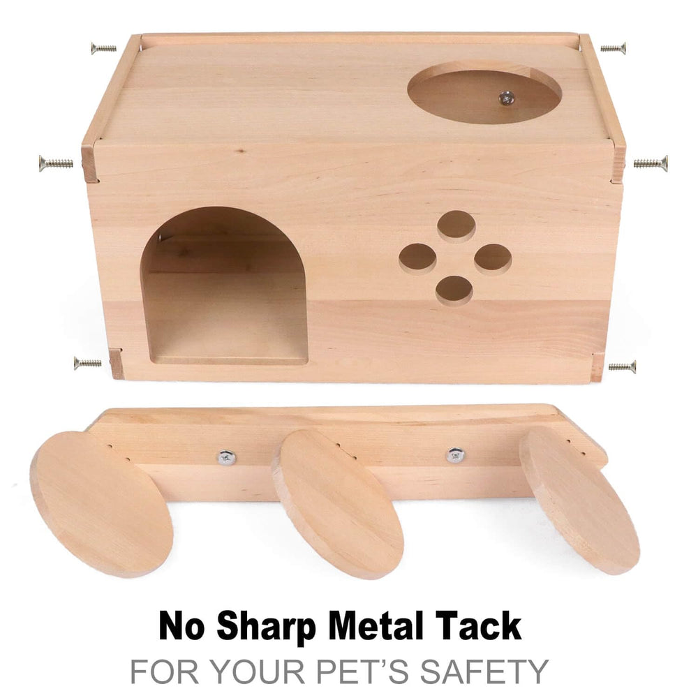The YKD chinchilla house multiple doors image shows easy access and cleaning.