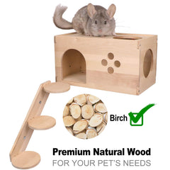 The YKD chinchilla house ventilation shot emphasizes airflow and comfortable habitat.