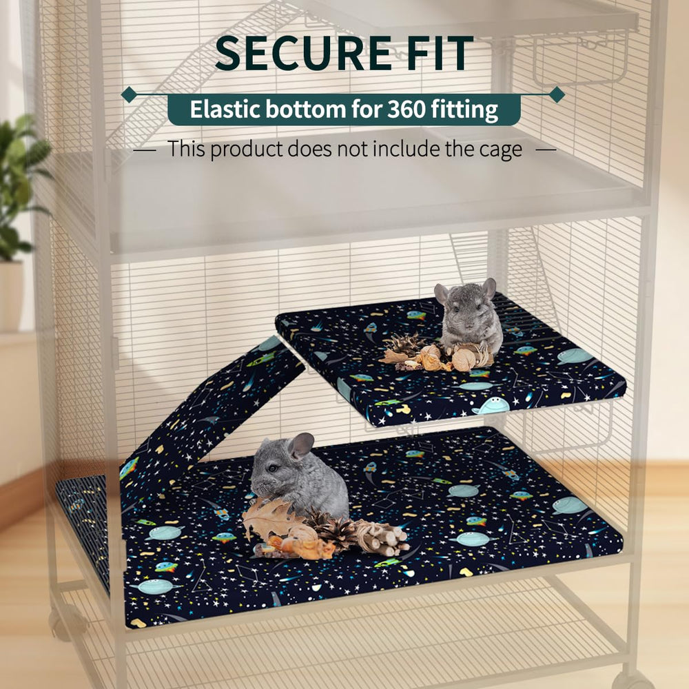 YKD ferret nation bottom pan liner keeps spills contained with waterproof protection.