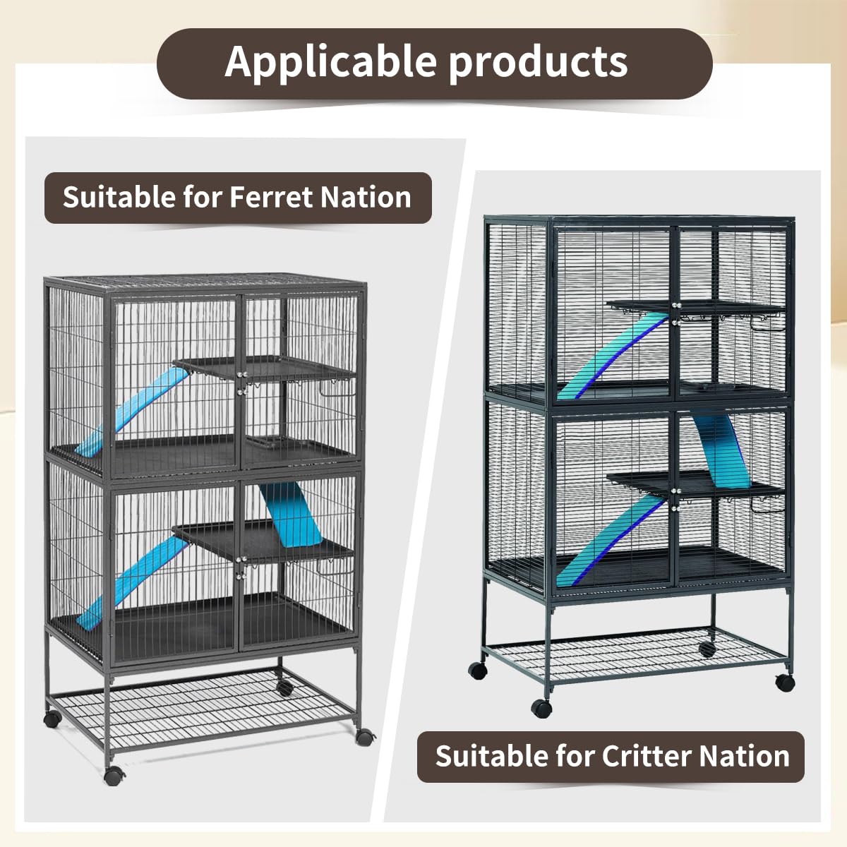YKD scatter guard adjustable fit; adaptable to most small animal cages