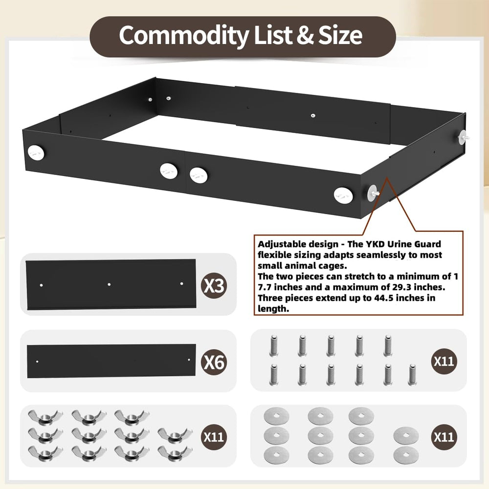 YKD scatter guard prevents bedding and droppings spill
