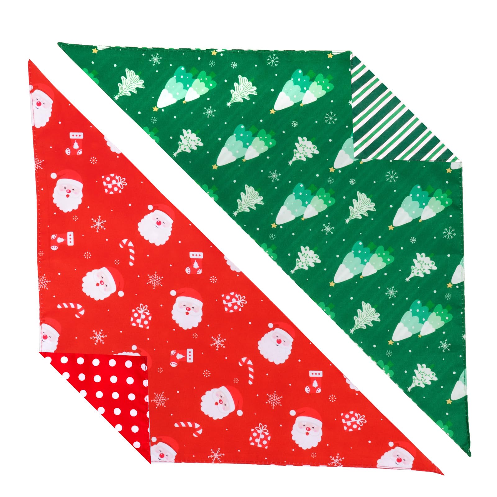 YKYUASD Christmas dog bandana back patterns for versatile styling