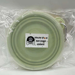 Ylaptew collapsible dog bowl with lids demonstrates portable cleaning-ready design