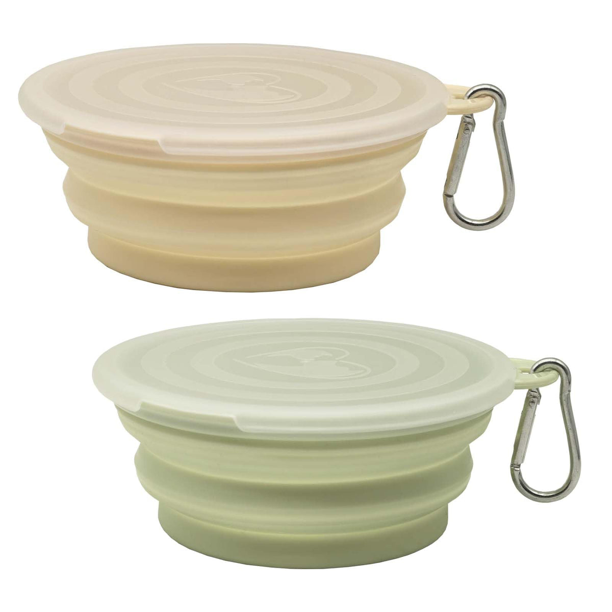 Ylaptew small collapsible dog bowl macaron yellow ideal for travel and quick hydration