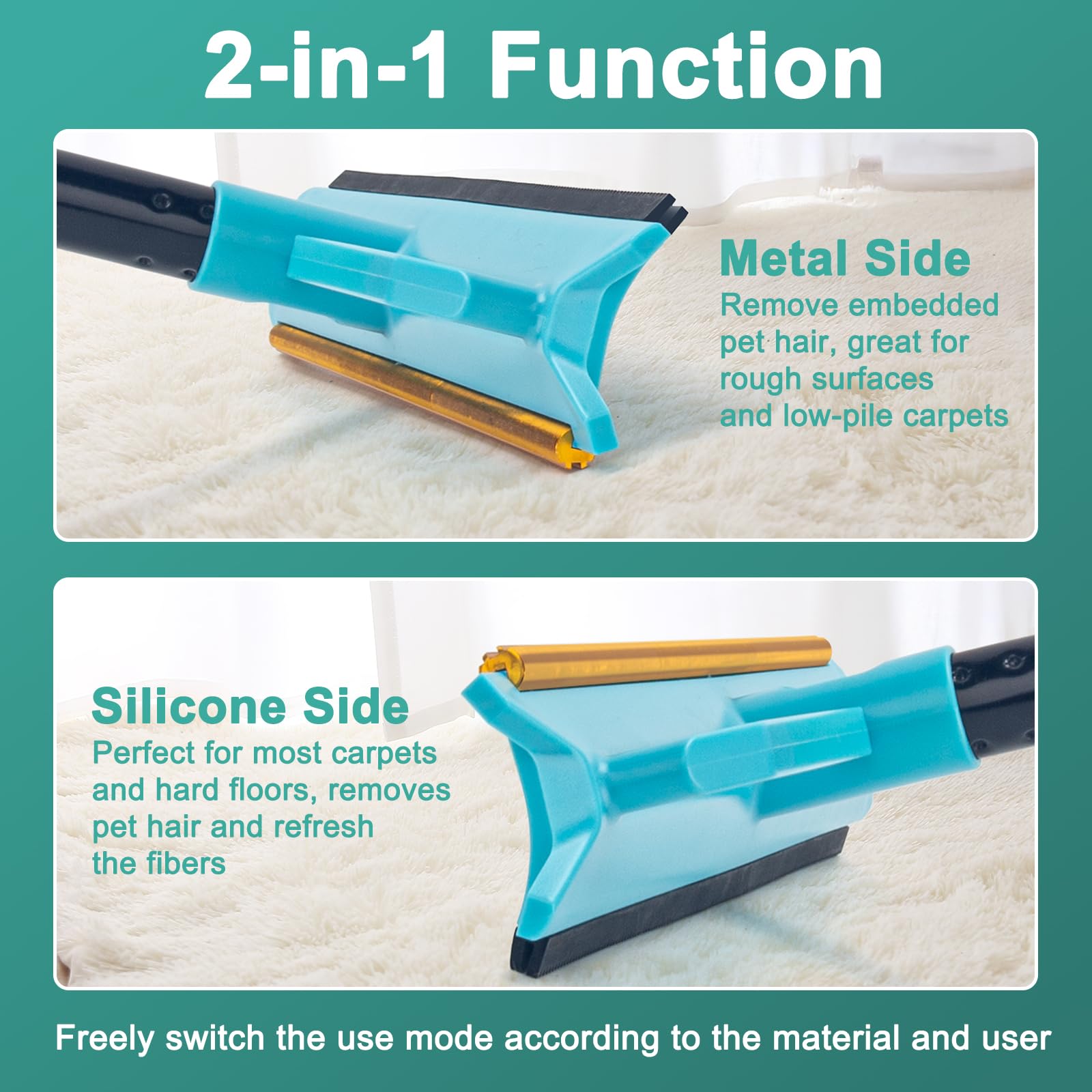Ylebs adjustable handle from 29 to 56.7 inches stretches reach.