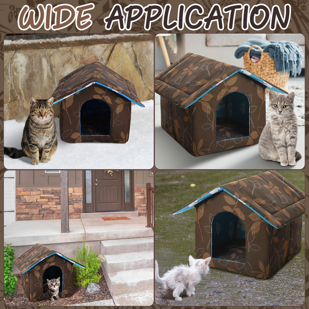 Ylinge cat house assembly disassembled for easy cleaning and storage.